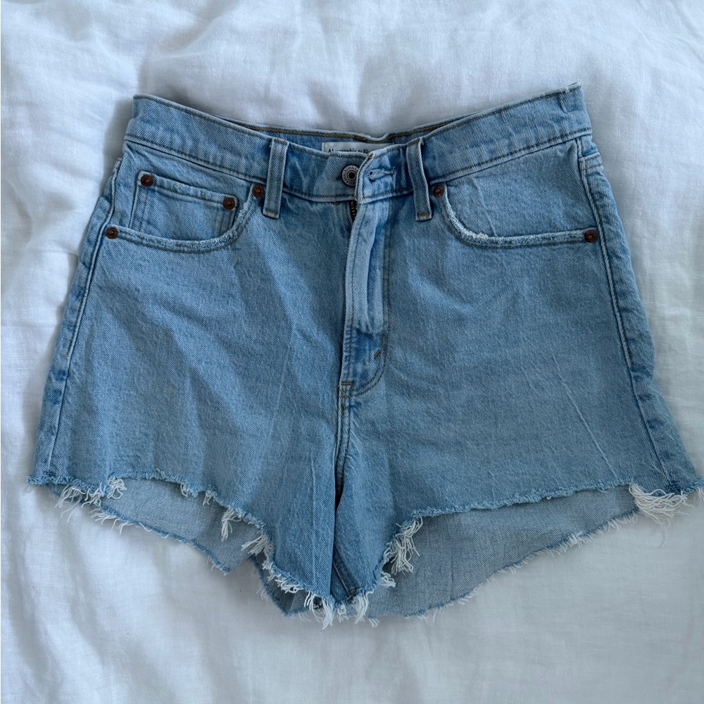 Abercrombie & Fitch Light Blue Jean Shorts